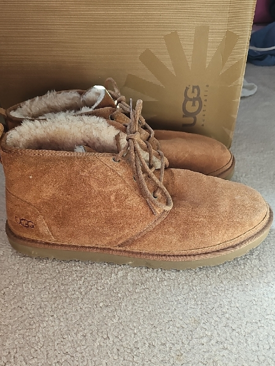 UGG Chestnut Suede Shearling Chukka Boots main image 12